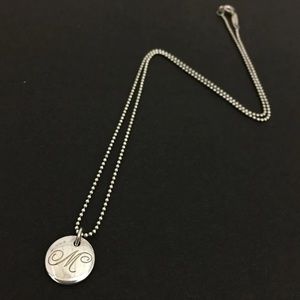 Tiffany Co Initial Necklace 